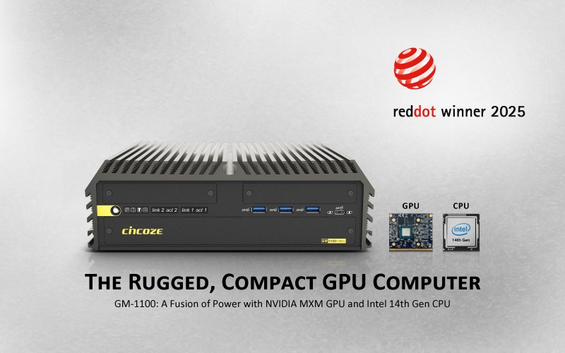 [ 产品聚焦 ] Cincoze GM-1100 嵌入式 MXM GPU 工控机